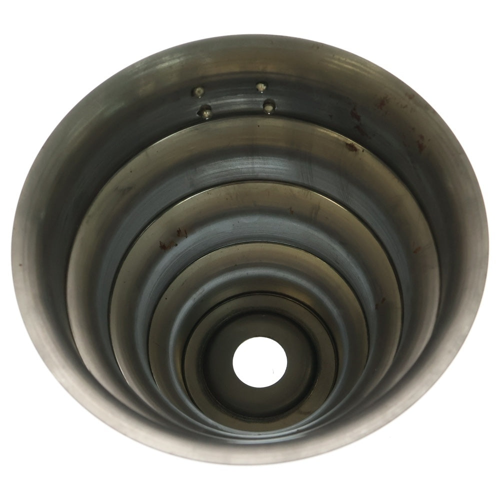 m&m(エムアンドエム) ×MASSES POT TYPE 8 - CLIFF STEEL / MEDIUM マシス クリフ 鉄鉢 ポット シルバー