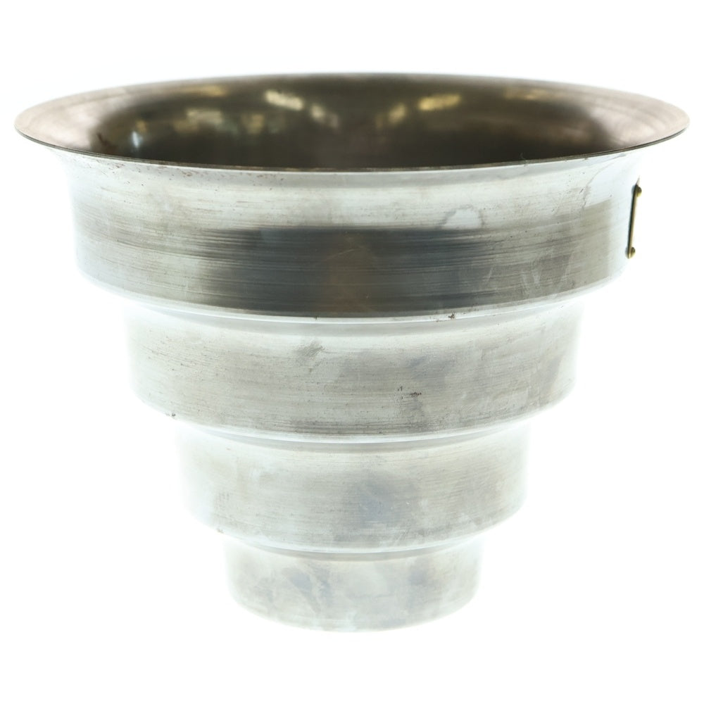 m&m(エムアンドエム) ×MASSES POT TYPE 8 - CLIFF STEEL / MEDIUM マシス クリフ 鉄鉢 ポット シルバー