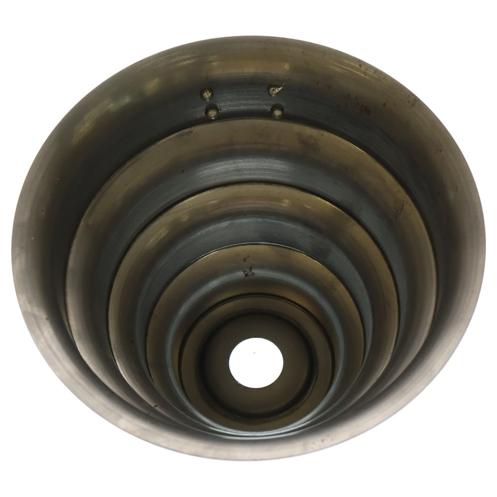 m&m(エムアンドエム) ×MASSES POT TYPE 8 - CLIFF STEEL / MEDIUM マシス クリフ 鉄鉢 ポット シルバー