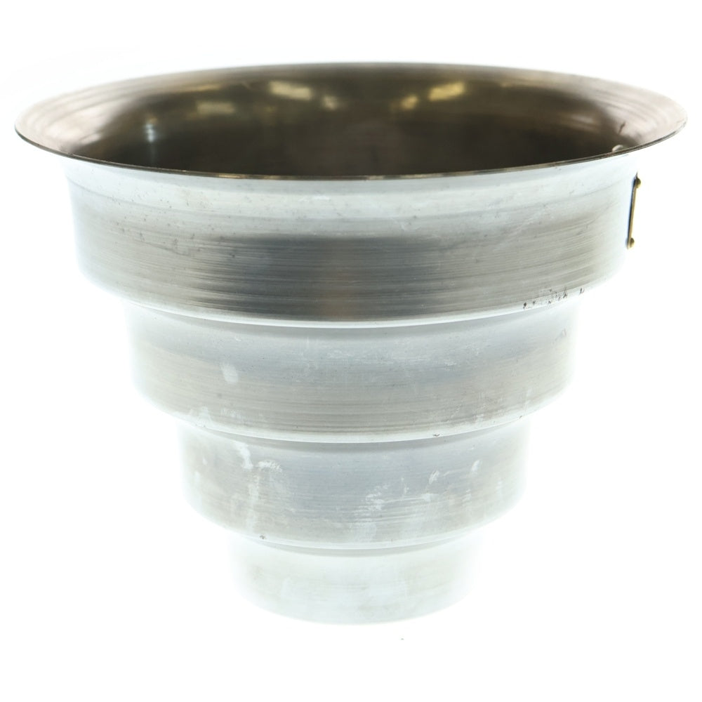 m&m(エムアンドエム) ×MASSES POT TYPE 8 - CLIFF STEEL / MEDIUM マシス クリフ 鉄鉢 ポット シルバー