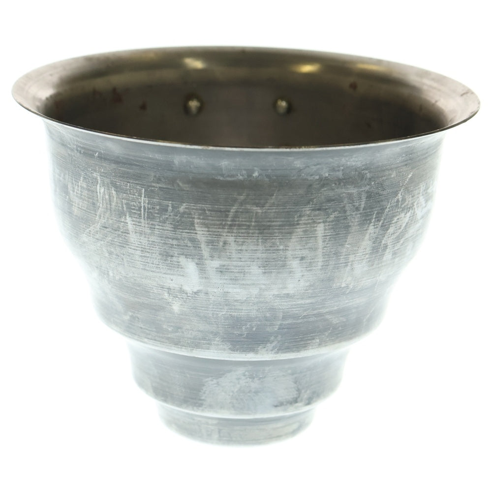 m&m(エムアンドエム) ×MASSES POT TYPE 5 - Conch STEEL / SMALL マシス コンク 鉄鉢 ポット シルバー