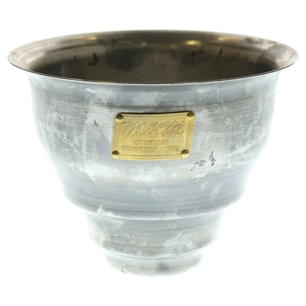 m&m(エムアンドエム) ×MASSES POT TYPE 5 - Conch STEEL / SMALL マシス コンク 鉄鉢 ポット シルバー