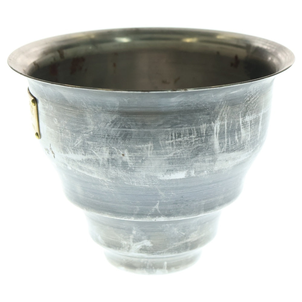 m&m(エムアンドエム) ×MASSES POT TYPE 5 - Conch STEEL / SMALL マシス コンク 鉄鉢 ポット シルバー