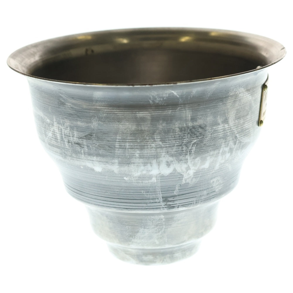 m&m(エムアンドエム) ×MASSES POT TYPE 5 - Conch STEEL / SMALL マシス コンク 鉄鉢 ポット シルバー