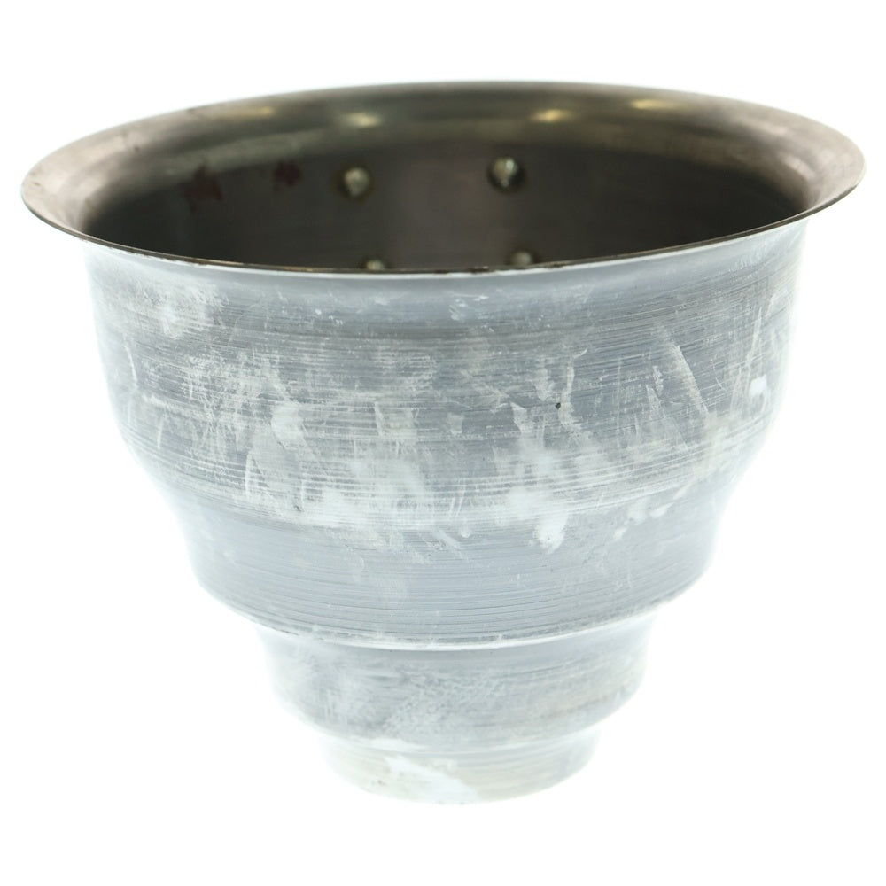 m&m(エムアンドエム) ×MASSES POT TYPE 5 - Conch STEEL / SMALL マシス コンク 鉄鉢 ポット シルバー