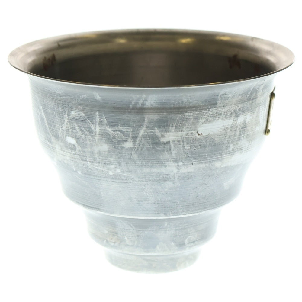 m&m(エムアンドエム) ×MASSES POT TYPE 5 - Conch STEEL / SMALL マシス コンク 鉄鉢 ポット シルバー