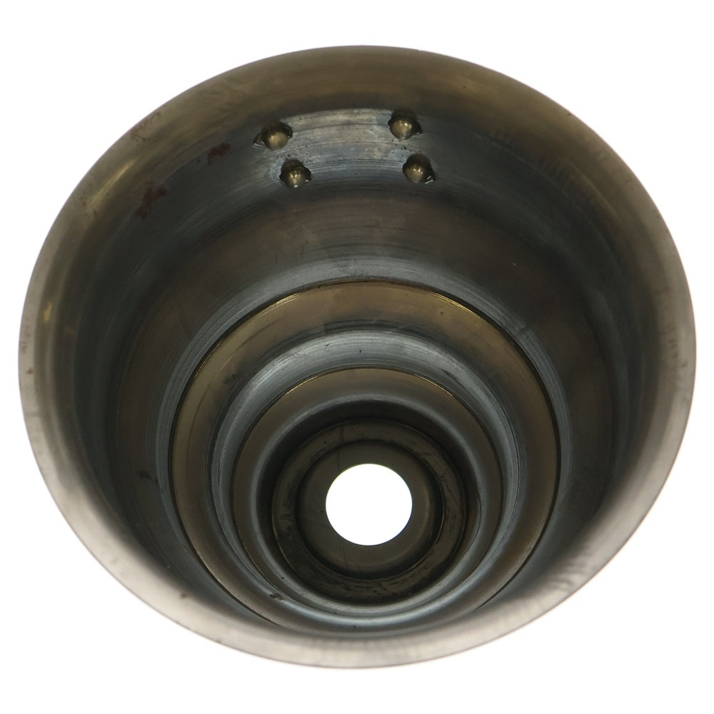 m&m(エムアンドエム) ×MASSES POT TYPE 5 - Conch STEEL / SMALL マシス コンク 鉄鉢 ポット シルバー