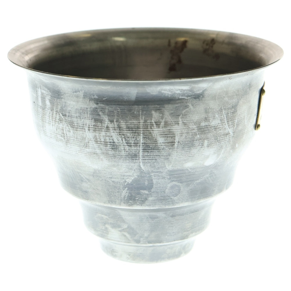 m&m(エムアンドエム) ×MASSES POT TYPE 5 - Conch STEEL / SMALL マシス コンク 鉄鉢 ポット シルバー