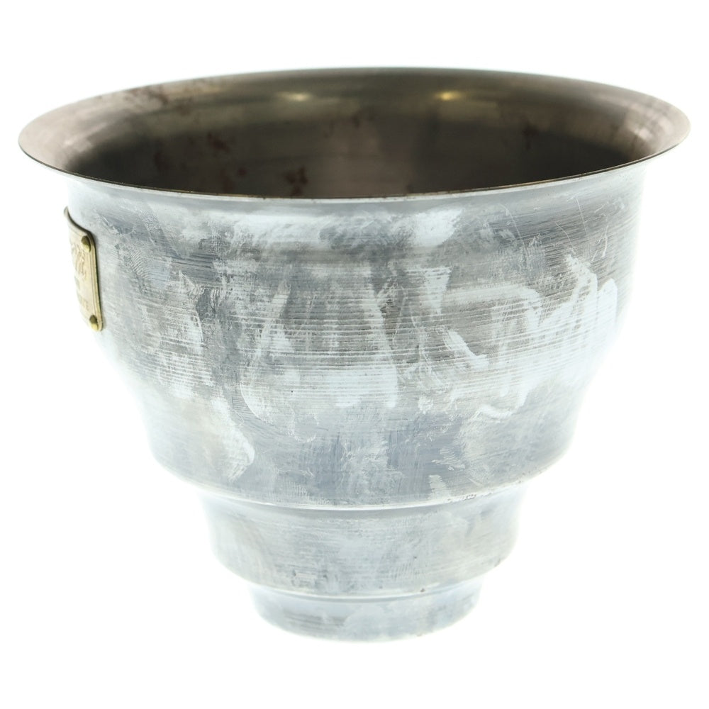 m&m(エムアンドエム) ×MASSES POT TYPE 5 - Conch STEEL / SMALL マシス コンク 鉄鉢 ポット シルバー