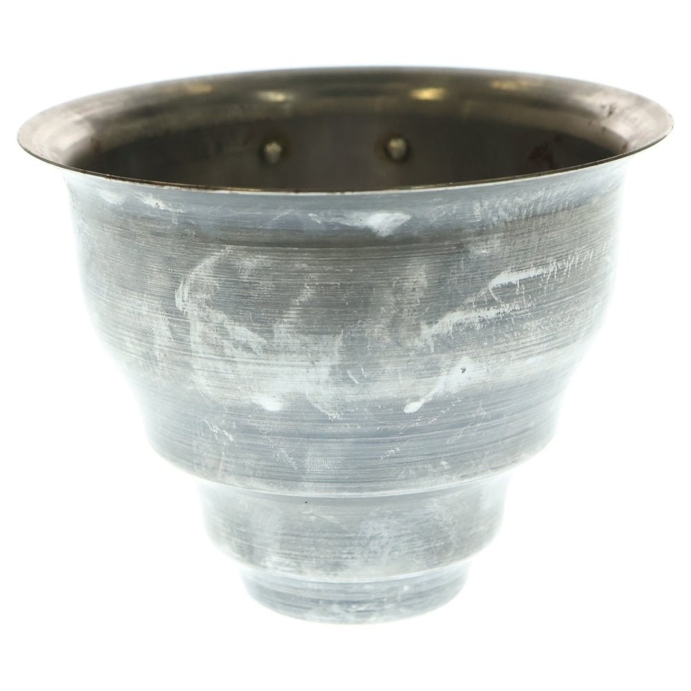 m&m(エムアンドエム) ×MASSES POT TYPE 5 - Conch STEEL / SMALL マシス コンク 鉄鉢 ポット シルバー