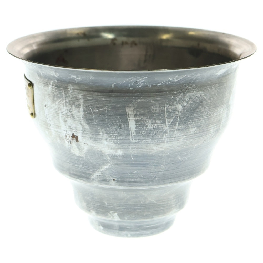 m&m(エムアンドエム) ×MASSES POT TYPE 5 - Conch STEEL / SMALL マシス コンク 鉄鉢 ポット シルバー