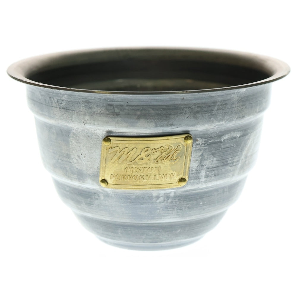 m&m(エムアンドエム) ×MASSES POT TYPE 4 - TERMIT STEEL / SMALL マシス ターミット 鉄鉢 ポット シルバー