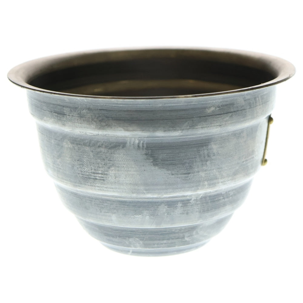 m&m(エムアンドエム) ×MASSES POT TYPE 4 - TERMIT STEEL / SMALL マシス ターミット 鉄鉢 ポット シルバー