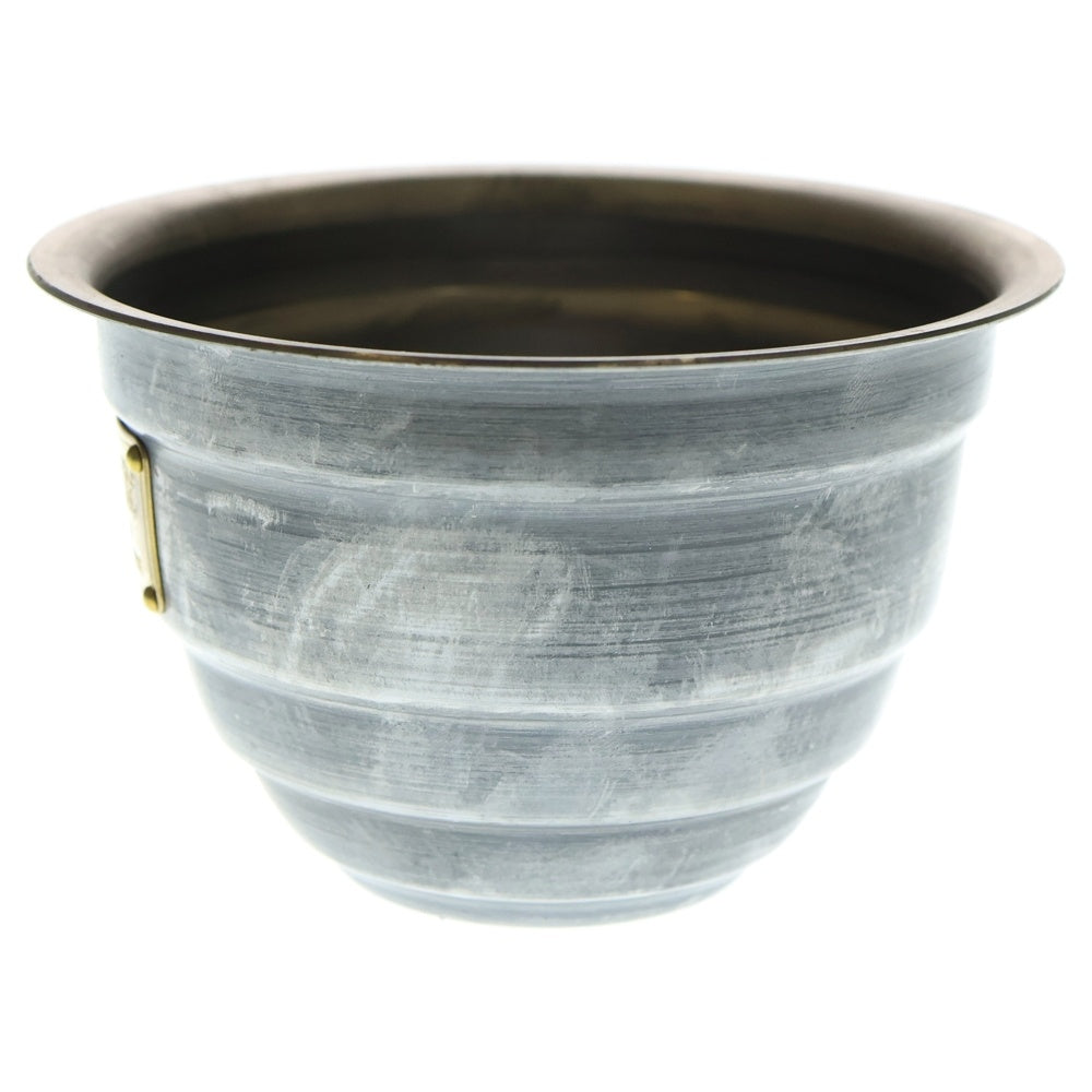 m&m(エムアンドエム) ×MASSES POT TYPE 4 - TERMIT STEEL / SMALL マシス ターミット 鉄鉢 ポット シルバー