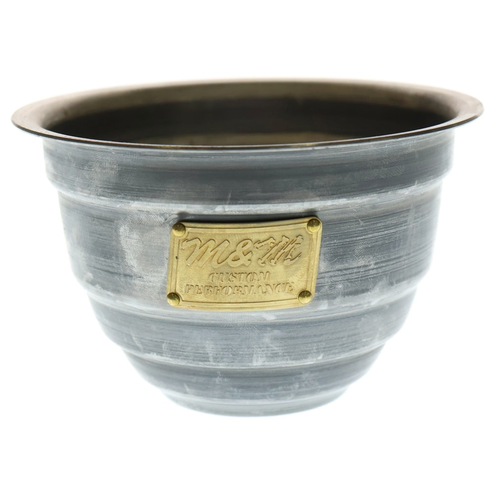 m&m(エムアンドエム) ×MASSES POT TYPE 4 - TERMIT STEEL / SMALL マシス ターミット 鉄鉢 ポット シルバー