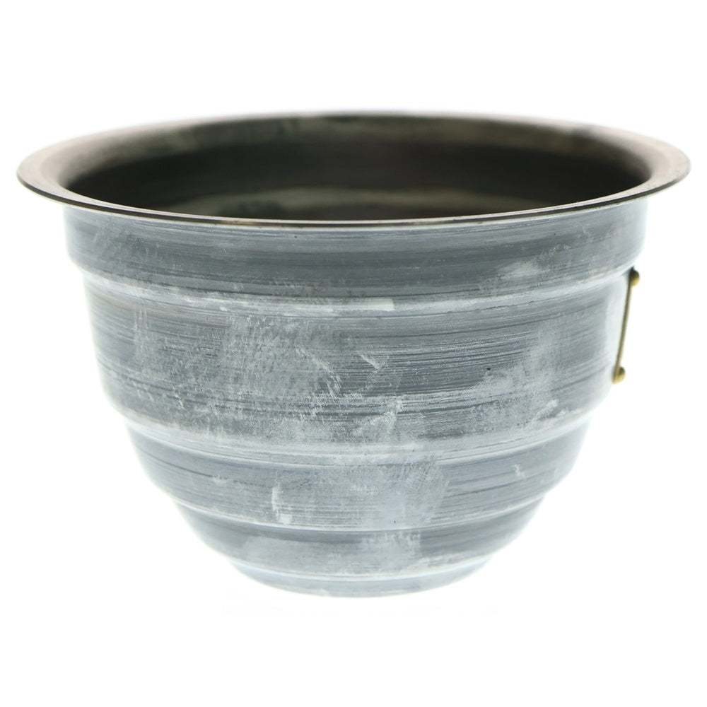 m&m(エムアンドエム) ×MASSES POT TYPE 4 - TERMIT STEEL / SMALL マシス ターミット 鉄鉢 ポット シルバー