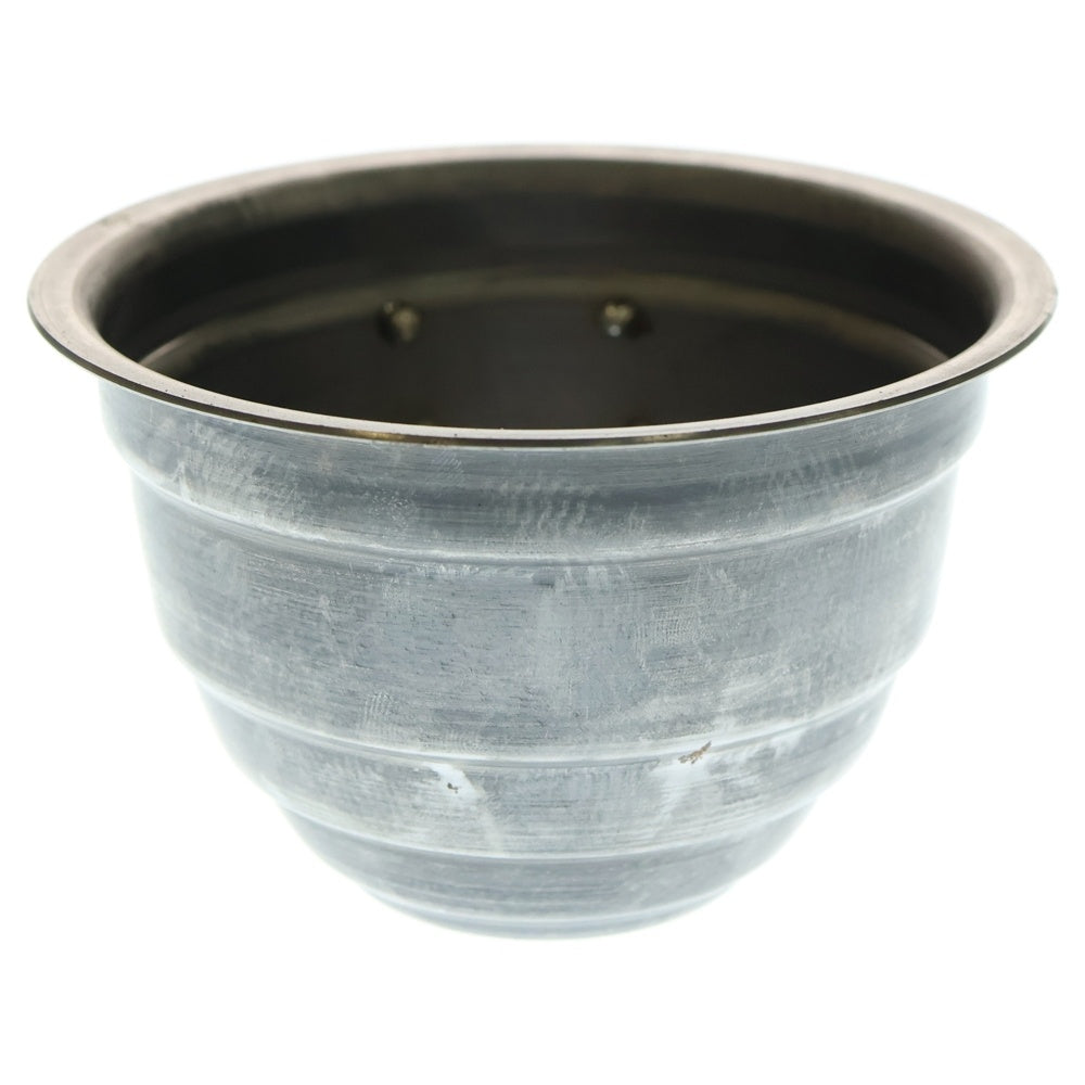 m&m(エムアンドエム) ×MASSES POT TYPE 4 - TERMIT STEEL / SMALL マシス ターミット 鉄鉢 ポット シルバー