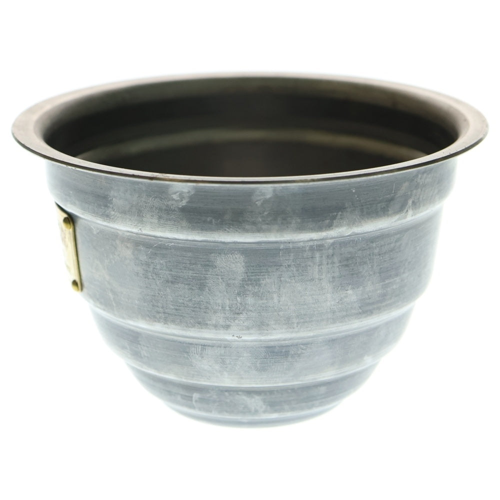 m&m(エムアンドエム) ×MASSES POT TYPE 4 - TERMIT STEEL / SMALL マシス ターミット 鉄鉢 ポット シルバー