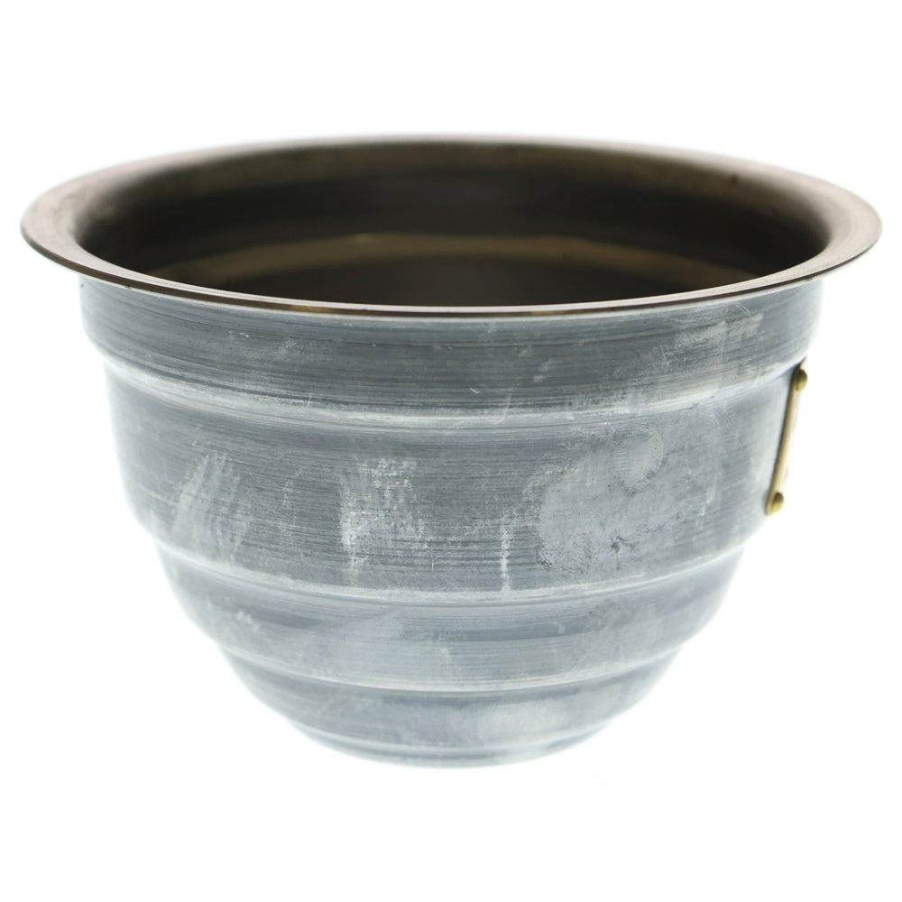 m&m(エムアンドエム) ×MASSES POT TYPE 4 - TERMIT STEEL / SMALL マシス ターミット 鉄鉢 ポット シルバー