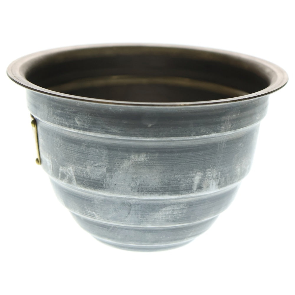 m&m(エムアンドエム) ×MASSES POT TYPE 4 - TERMIT STEEL / SMALL マシス ターミット 鉄鉢 ポット シルバー