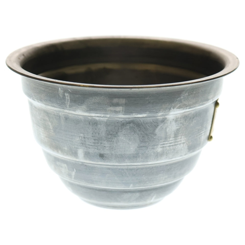 m&m(エムアンドエム) ×MASSES POT TYPE 4 - TERMIT STEEL / SMALL マシス ターミット 鉄鉢 ポット シルバー