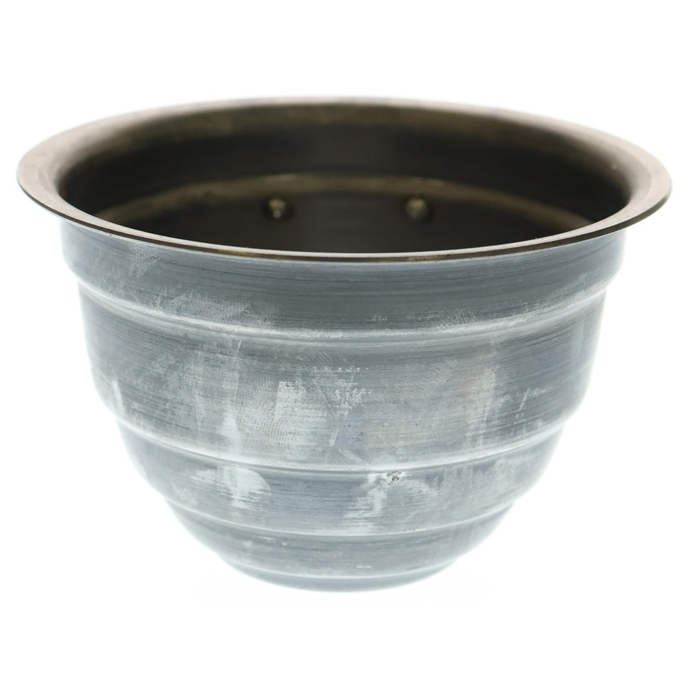 m&m(エムアンドエム) ×MASSES POT TYPE 4 - TERMIT STEEL / SMALL マシス ターミット 鉄鉢 ポット シルバー