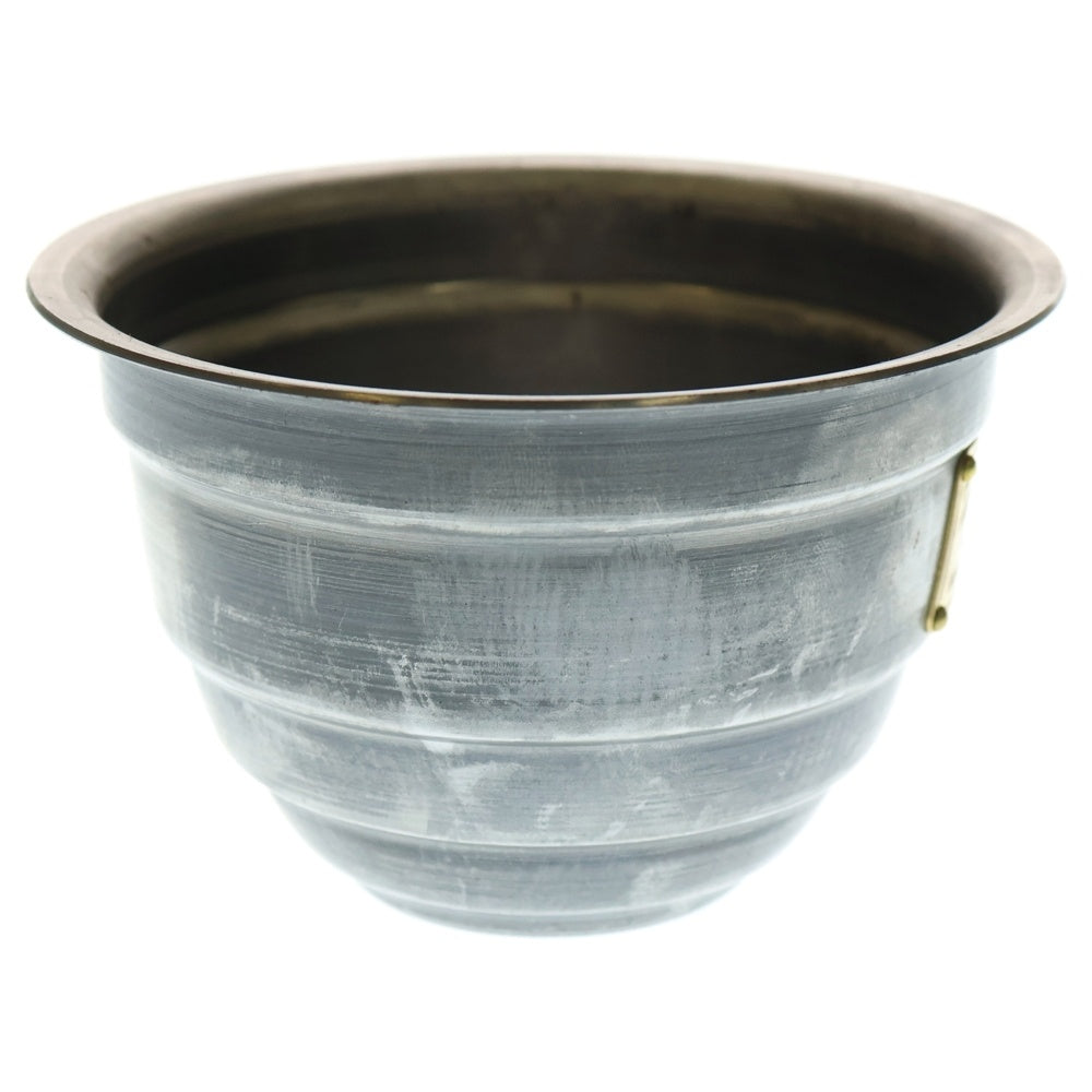 m&m(エムアンドエム) ×MASSES POT TYPE 4 - TERMIT STEEL / SMALL マシス ターミット 鉄鉢 ポット シルバー