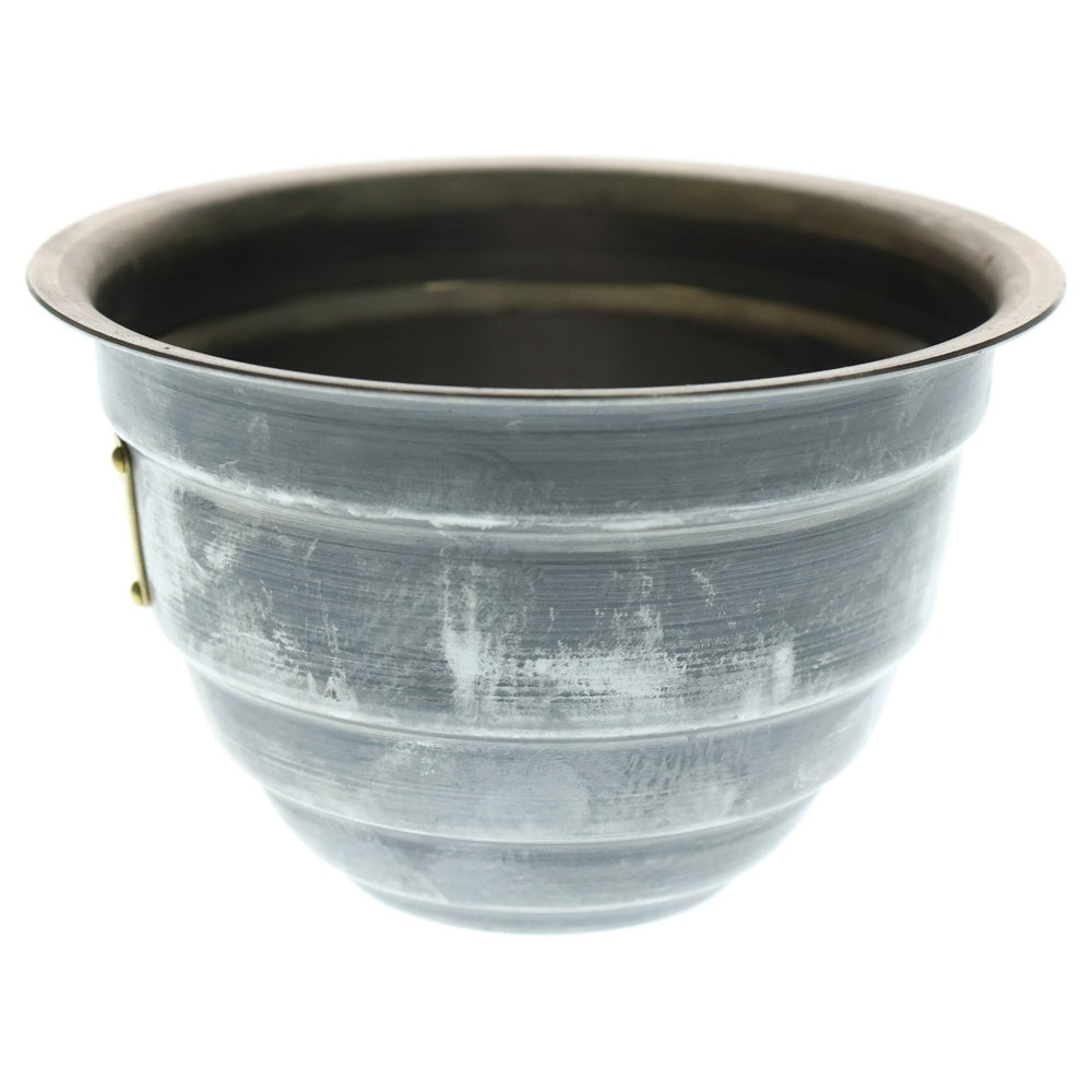 m&m(エムアンドエム) ×MASSES POT TYPE 4 - TERMIT STEEL / SMALL マシス ターミット 鉄鉢 ポット シルバー