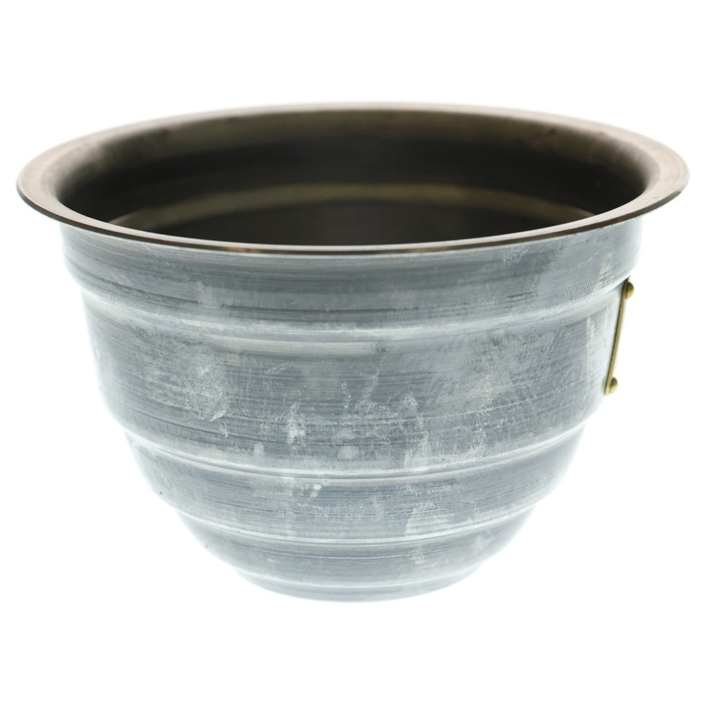 m&m(エムアンドエム) ×MASSES POT TYPE 4 - TERMIT STEEL / SMALL マシス ターミット 鉄鉢 ポット シルバー