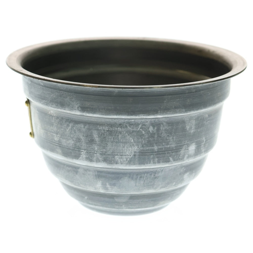 m&m(エムアンドエム) ×MASSES POT TYPE 4 - TERMIT STEEL / SMALL マシス ターミット 鉄鉢 ポット シルバー