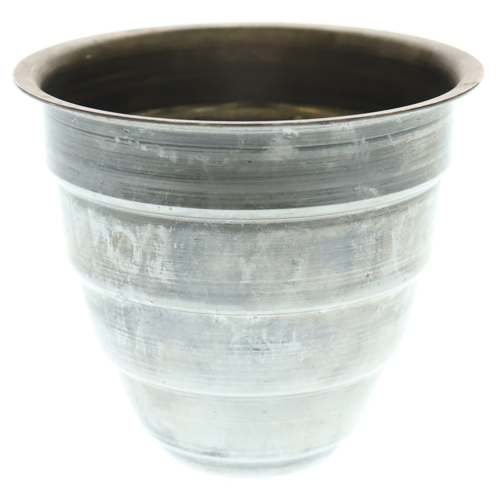 m&m(エムアンドエム) ×MASSES POT TYPE 1 - Chrysails STEEL / SMALL マシス クリサリス 鉄鉢 ポット シルバー