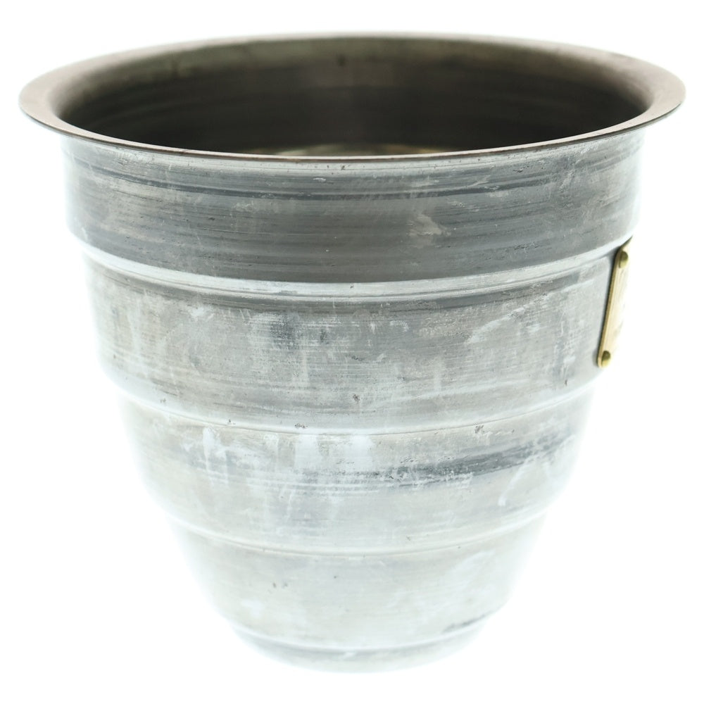 m&m(エムアンドエム) ×MASSES POT TYPE 1 - Chrysails STEEL / SMALL マシス クリサリス 鉄鉢 ポット シルバー