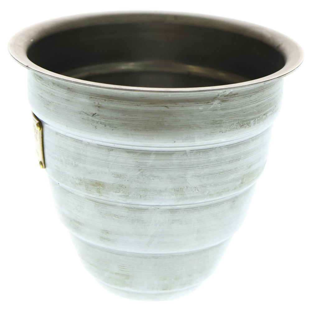 m&m(エムアンドエム) ×MASSES POT TYPE 1 - Chrysails STEEL / SMALL マシス クリサリス 鉄鉢 ポット シルバー