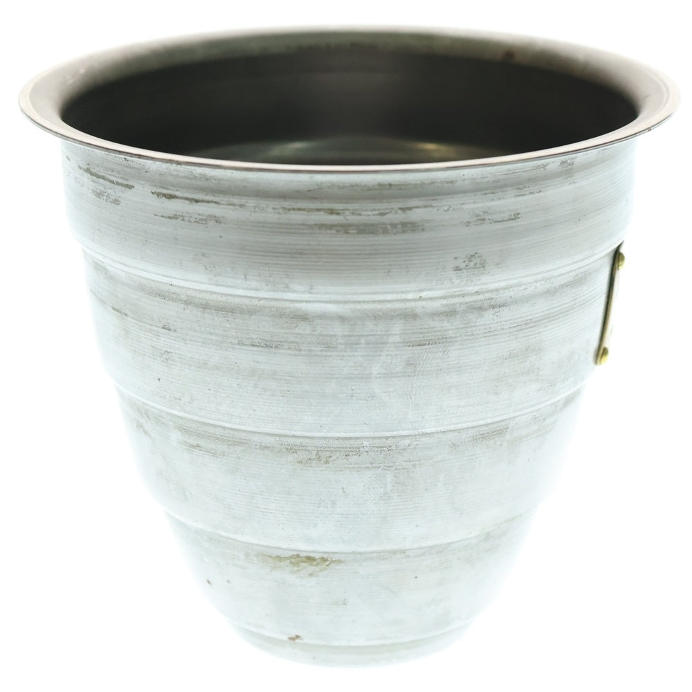 m&m(エムアンドエム) ×MASSES POT TYPE 1 - Chrysails STEEL / SMALL マシス クリサリス 鉄鉢 ポット シルバー