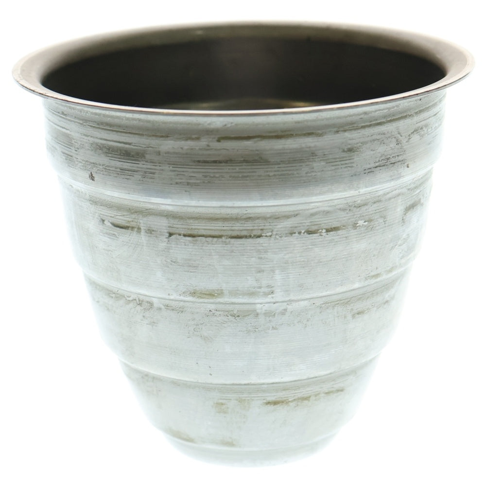 m&m(エムアンドエム) ×MASSES POT TYPE 1 - Chrysails STEEL / SMALL マシス クリサリス 鉄鉢 ポット シルバー