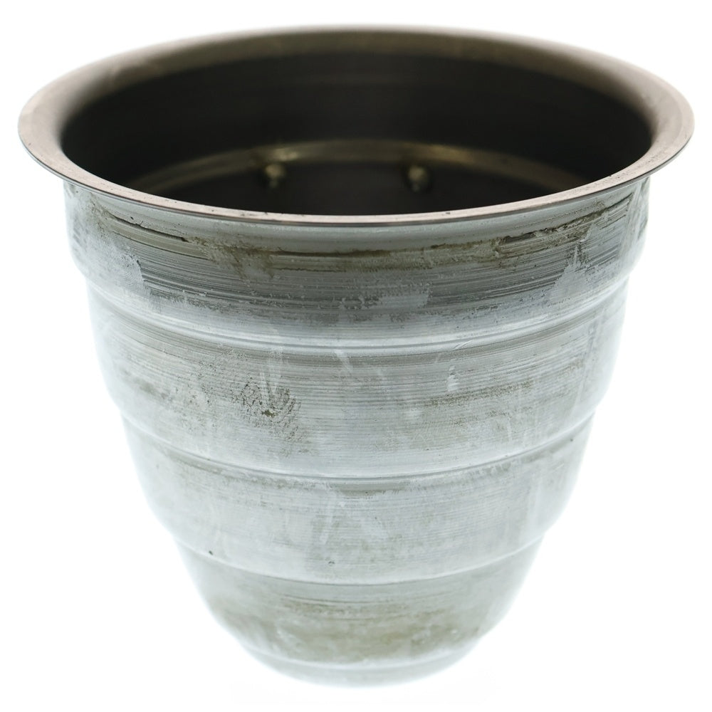 m&m(エムアンドエム) ×MASSES POT TYPE 1 - Chrysails STEEL / SMALL マシス クリサリス 鉄鉢 ポット シルバー