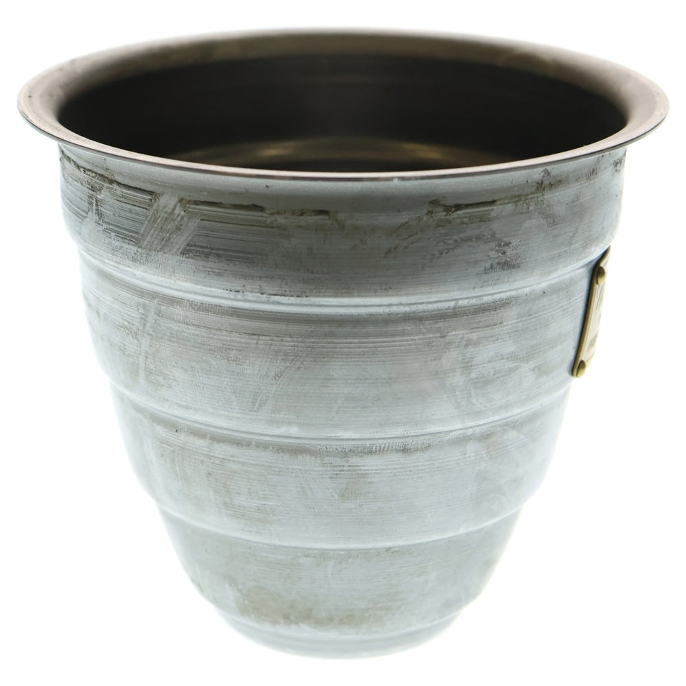 m&m(エムアンドエム) ×MASSES POT TYPE 1 - Chrysails STEEL / SMALL マシス クリサリス 鉄鉢 ポット シルバー