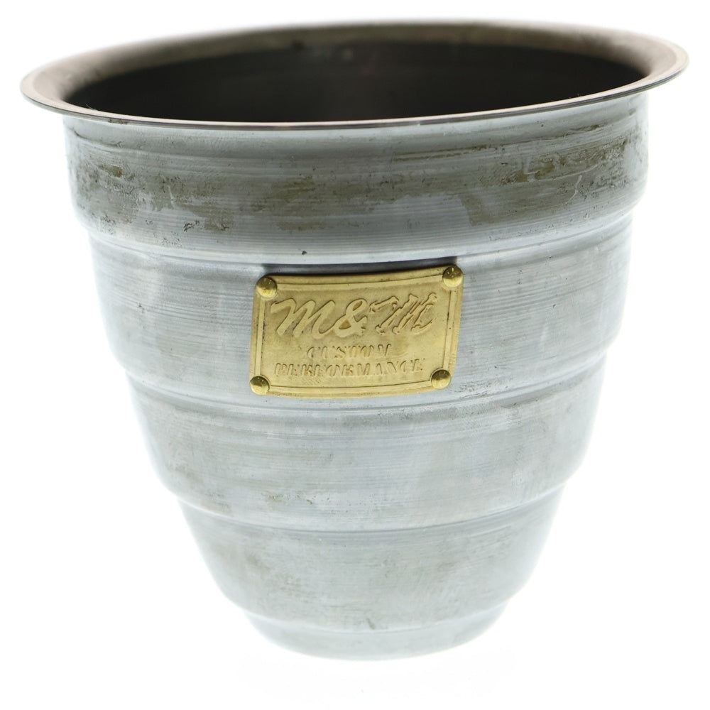 m&m(エムアンドエム) ×MASSES POT TYPE 1 - Chrysails STEEL / SMALL マシス クリサリス 鉄鉢 ポット シルバー