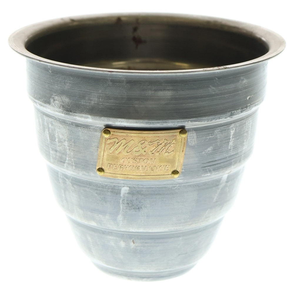 m&m(エムアンドエム) ×MASSES POT TYPE 1 - Chrysails STEEL / SMALL マシス クリサリス 鉄鉢 ポット シルバー