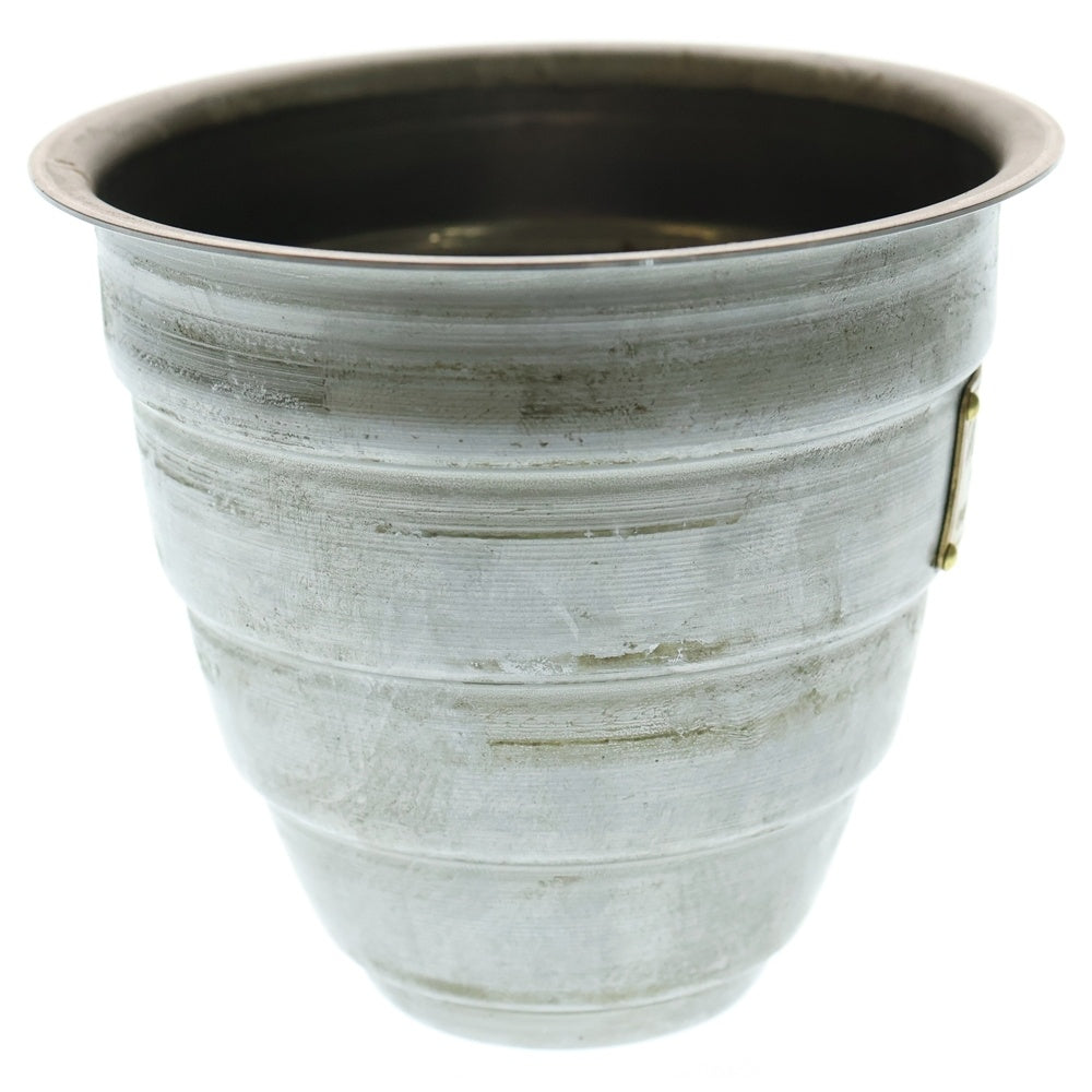 m&m(エムアンドエム) ×MASSES POT TYPE 1 - Chrysails STEEL / SMALL マシス クリサリス 鉄鉢 ポット シルバー