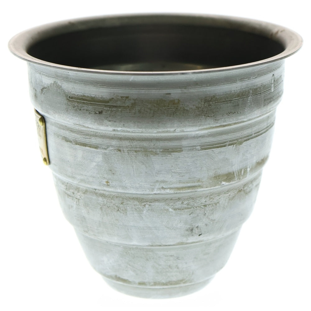 m&m(エムアンドエム) ×MASSES POT TYPE 1 - Chrysails STEEL / SMALL マシス クリサリス 鉄鉢 ポット シルバー