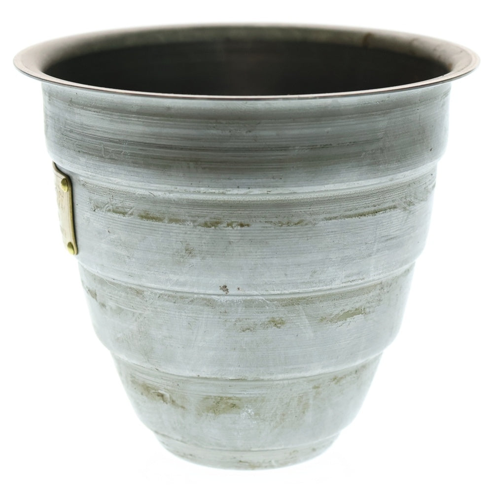 m&m(エムアンドエム) ×MASSES POT TYPE 1 - Chrysails STEEL / SMALL マシス クリサリス 鉄鉢 ポット シルバー