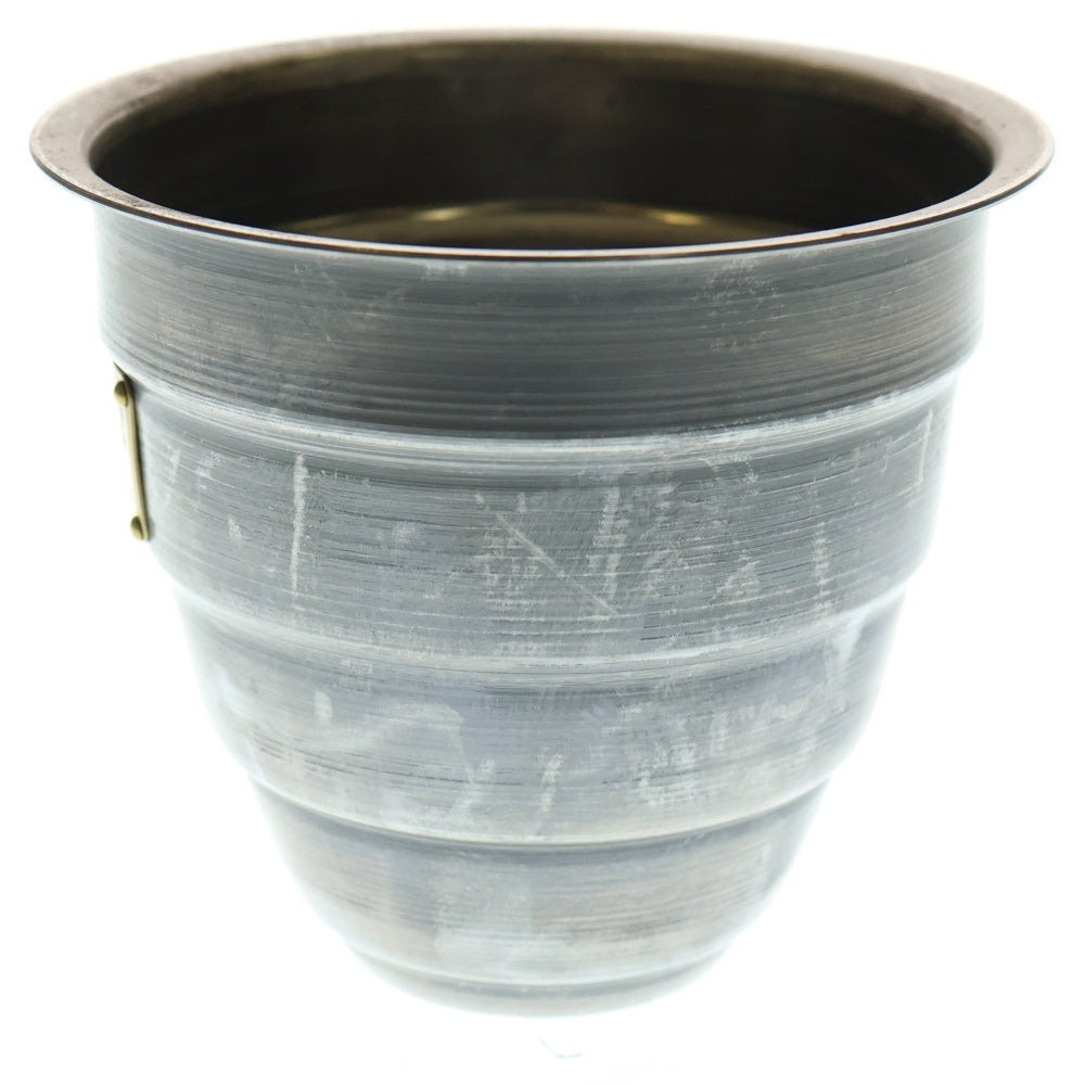 m&m(エムアンドエム) ×MASSES POT TYPE 1 - Chrysails STEEL / SMALL マシス クリサリス 鉄鉢 ポット シルバー