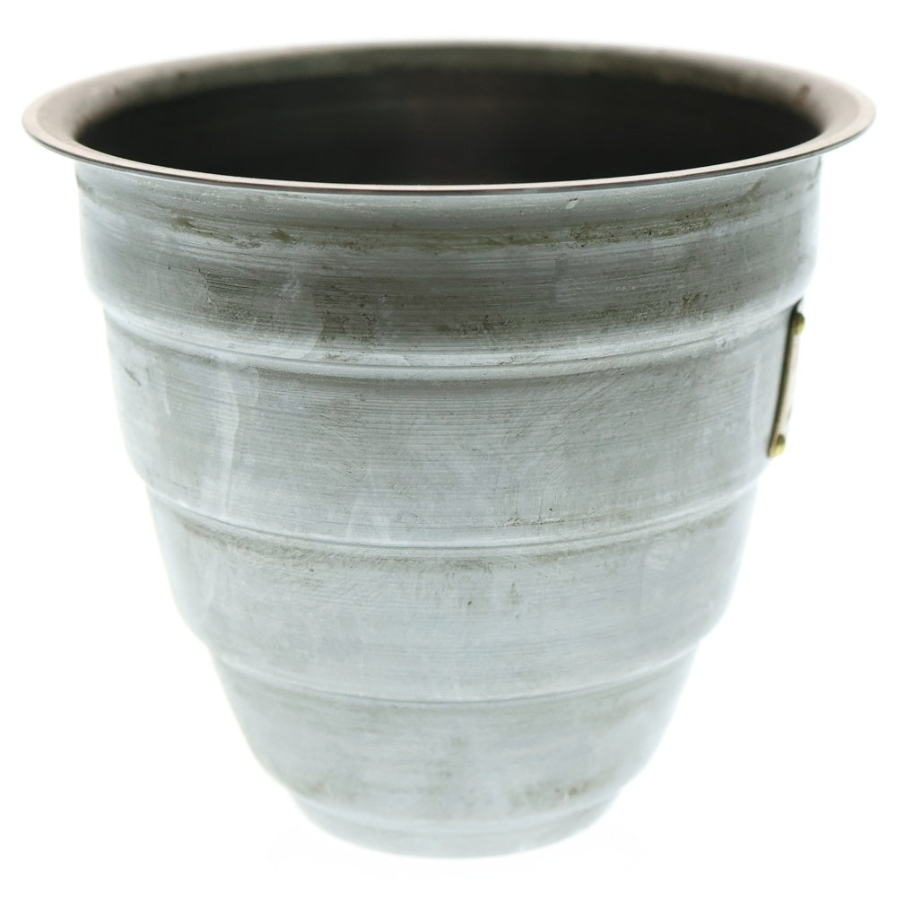 m&m(エムアンドエム) ×MASSES POT TYPE 1 - Chrysails STEEL / SMALL マシス クリサリス 鉄鉢 ポット シルバー