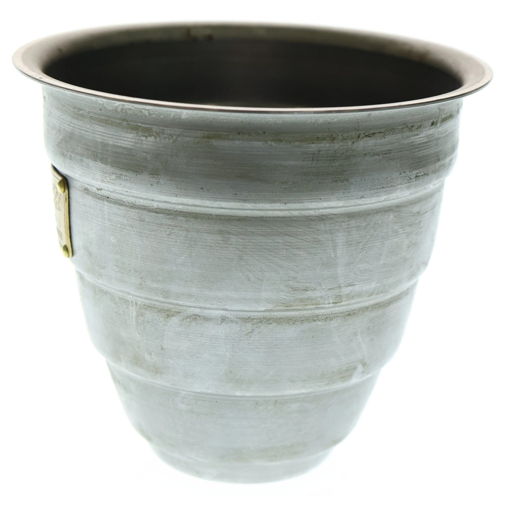m&m(エムアンドエム) ×MASSES POT TYPE 1 - Chrysails STEEL / SMALL マシス クリサリス 鉄鉢 ポット シルバー