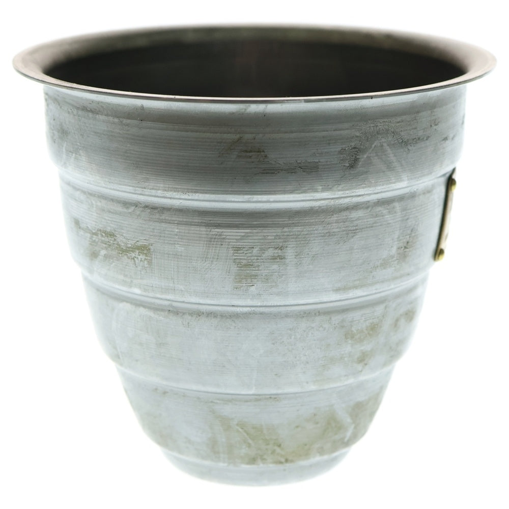 m&m(エムアンドエム) ×MASSES POT TYPE 1 - Chrysails STEEL / SMALL マシス クリサリス 鉄鉢 ポット シルバー