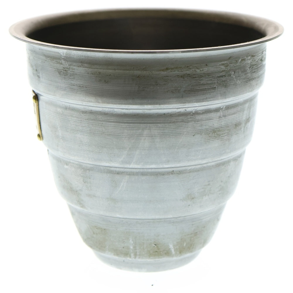 m&m(エムアンドエム) ×MASSES POT TYPE 1 - Chrysails STEEL / SMALL マシス クリサリス 鉄鉢 ポット シルバー
