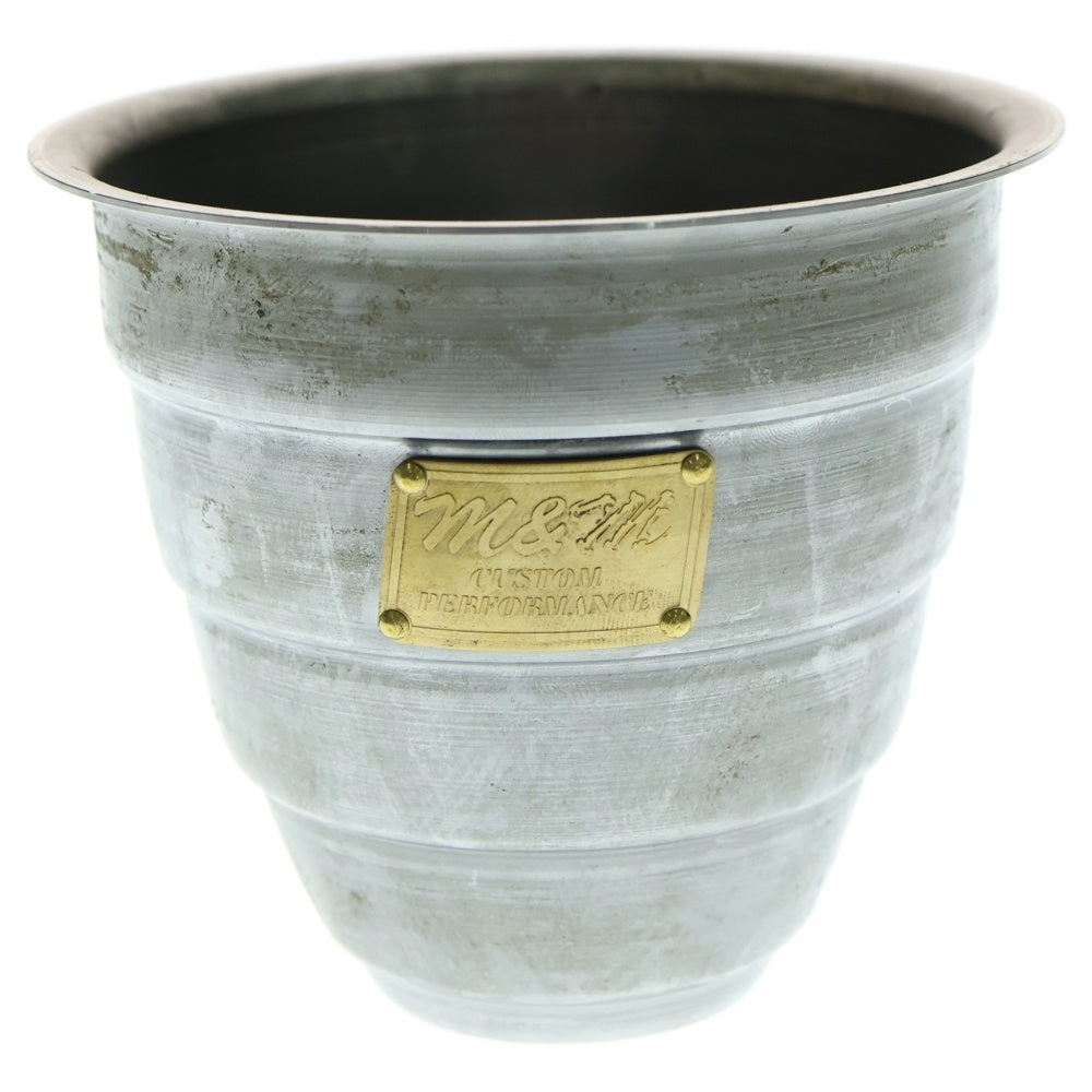 m&m(エムアンドエム) ×MASSES POT TYPE 1 - Chrysails STEEL / SMALL マシス クリサリス 鉄鉢 ポット シルバー