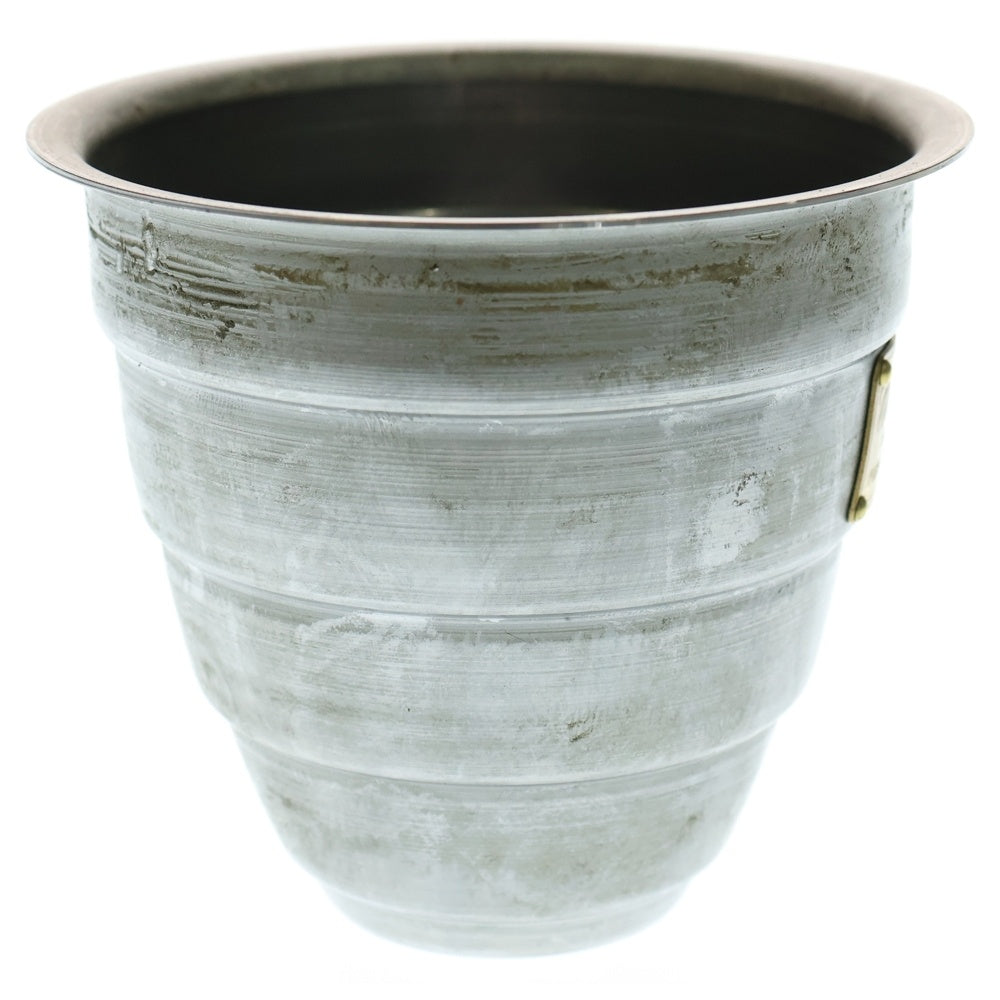 m&m(エムアンドエム) ×MASSES POT TYPE 1 - Chrysails STEEL / SMALL マシス クリサリス 鉄鉢 ポット シルバー