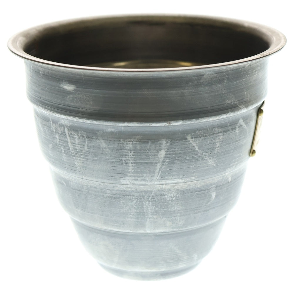 m&m(エムアンドエム) ×MASSES POT TYPE 1 - Chrysails STEEL / SMALL マシス クリサリス 鉄鉢 ポット シルバー